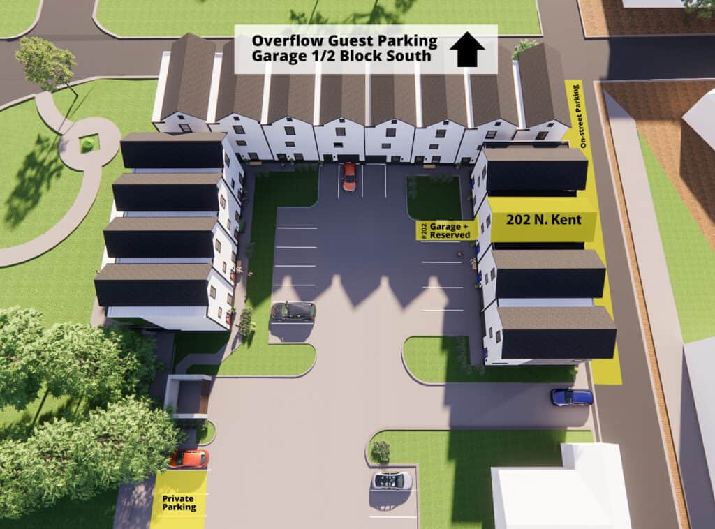 202 N Kent Parking Map