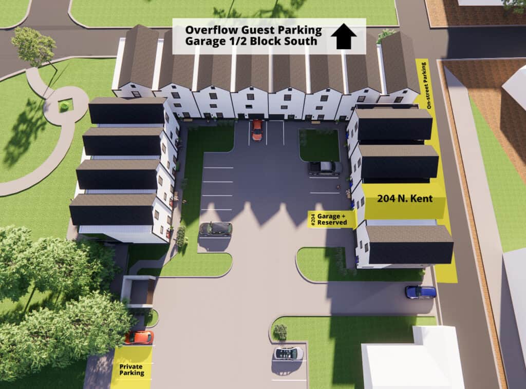 204 N Kent Parking Map