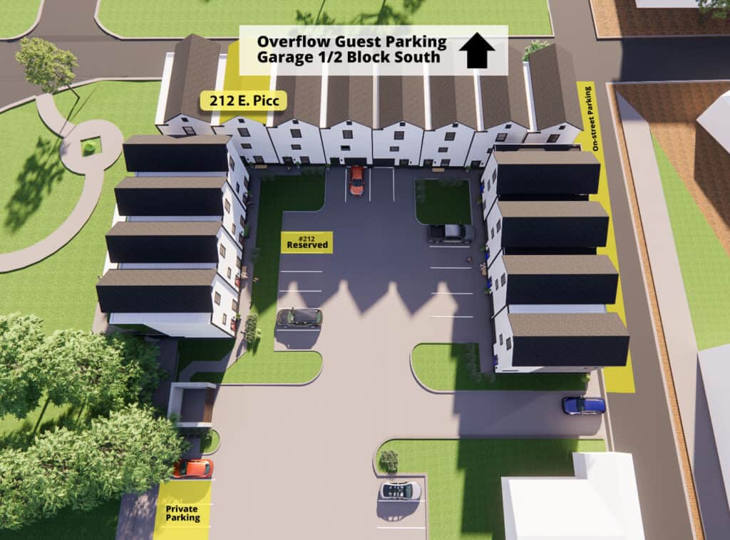 212 E Piccadilly Parking Map