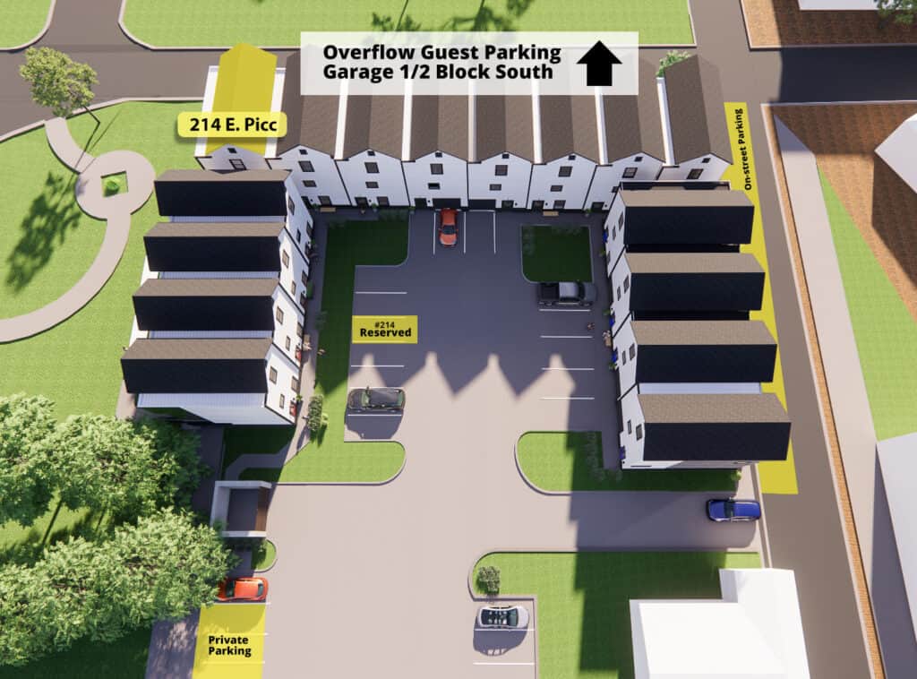 214 E Piccadilly Parking Map
