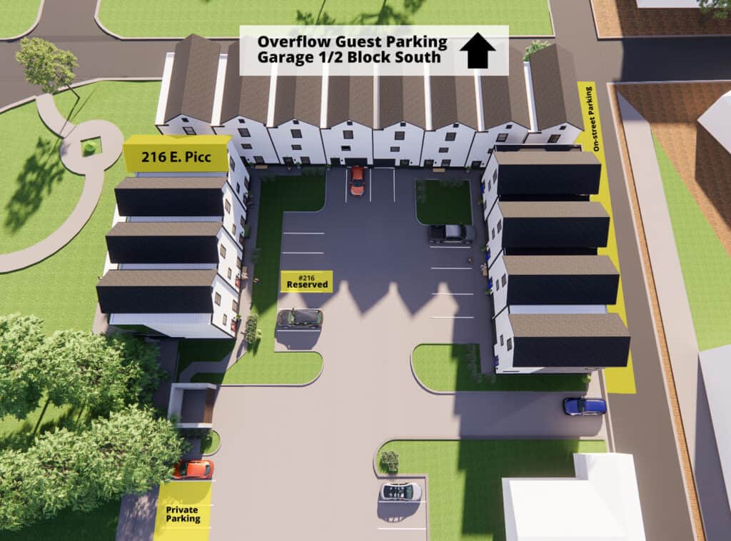 216 E Piccadilly Parking Map