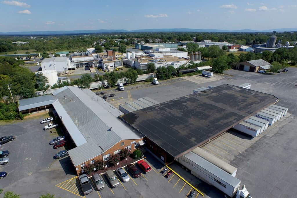 camerons street truck terminal complex exterior aerial